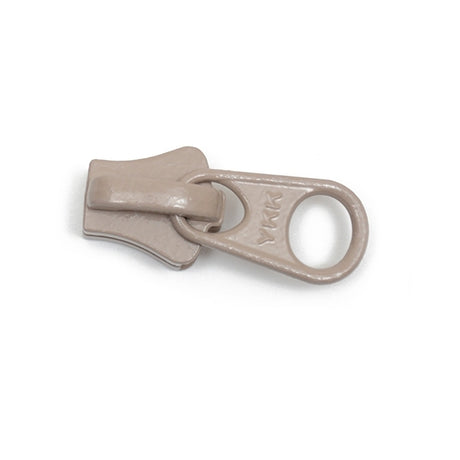 YKK Vislon #10 Non-Lock 1-Tab Slider - Beige 25 pack