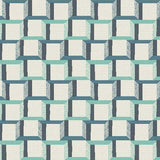 Sunbrella Beveled Squares Lagoon 145471-0001 Upholstery Fabric