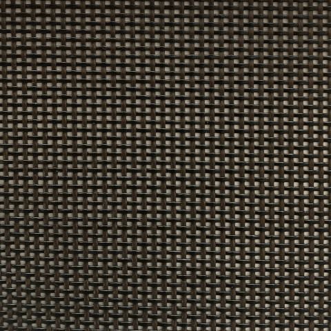 By the Roll - Textilene 80 Black / Brown T18DET022 72 inch Shade / Mesh Fabric