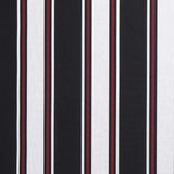 Sample of Sunbrella Hatteras Raven 4989-0000 46-Inch Stripes Awning / Shade Fabric