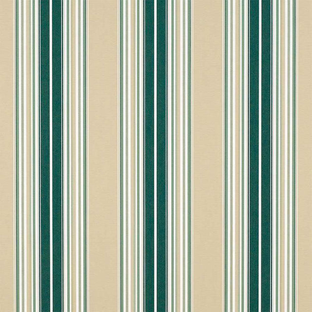 Sunbrella Forest / Beige / Natural / Sage Fancy 4932-0000 46-Inch Stripes Awning / Shade Fabric