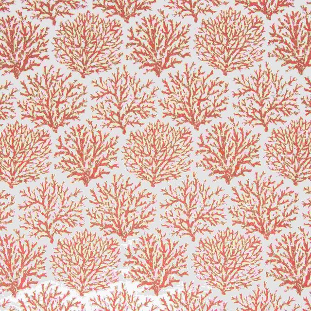Sample of Bella Dura Coraline Persimmon 7356 Upholstery Fabric