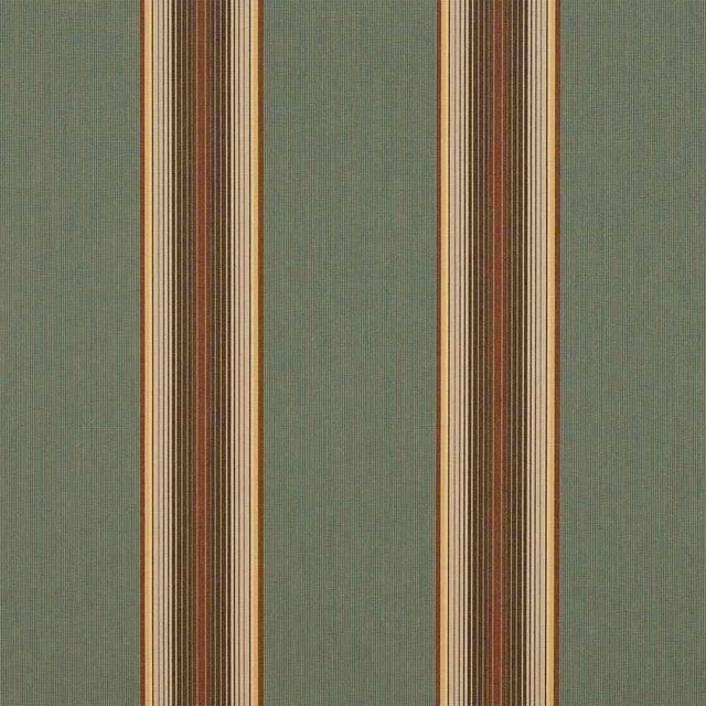 Sample of Sunbrella Vintage Bar Stripe Forest 4949-0000 46-Inch Stripes Awning / Shade Fabric