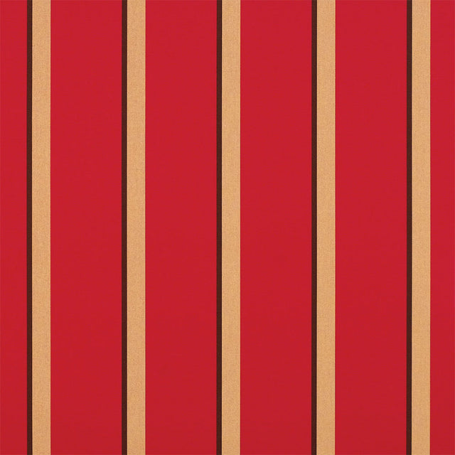 Sample of Sunbrella Manteo Cardinal 4991-0000 46-Inch Stripes Mayfield Collection Awning / Shade Fabric