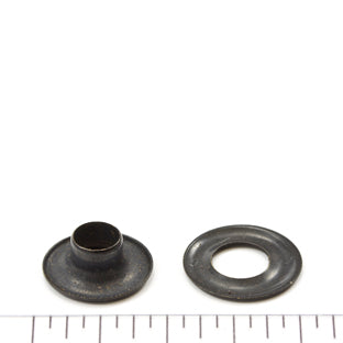 DOT Grommet with Plain Washer #00 (201070001611TXG) Government Black Brass 3/16 inch 1-gross