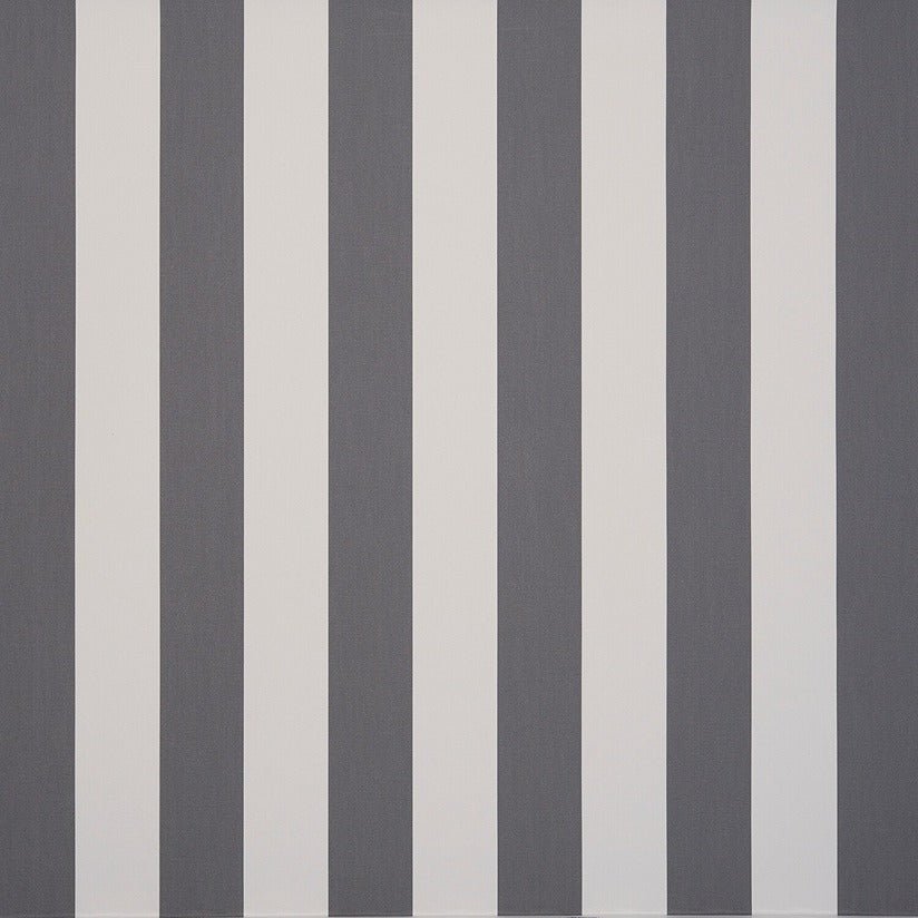 Dickson Slate Dark Gray / Natural Stripe 8922 North American Collection Awning / Shade Fabric
