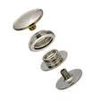 DOT Baby Durable Snap Fastener Set - Cloth-to-Cloth (Nickel-Plated Brass) 0.179 inch Post