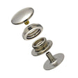 DOT Baby Durable Snap Fastener Set - Cloth-to-Cloth (Nickel-Plated Brass) 0.229 inch Post