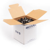 DOT Durable Screw Stud 93-X8-103937-1C Government Black Brass / Stainless Steel Screw 5/8 inch 100 pack