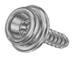 DOT Durable Screw Stud 93 - X8 - 109347 - 2A Nickel - Plated Brass / 10 Stainless Steel Screw 5/8 Inch 1000 pack - Outdoor Textiles