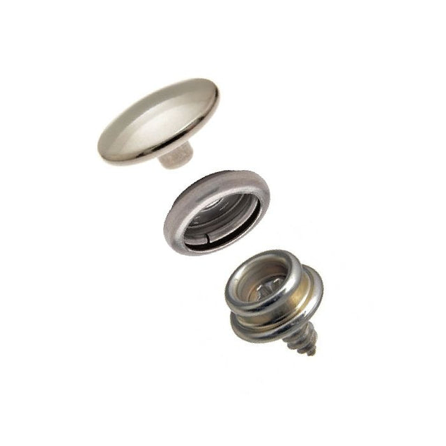 DOT Durable Screw Stud Fastener Set - Cloth-to-Surface (Stainless Steel) 3/8 inch Screw Stud