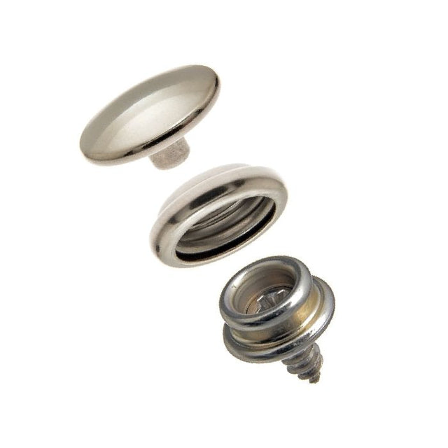 DOT Durable Snap Fastener Set - Cloth-to-Surface (Stainless Steel)