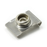 DOT Durable Windshield Clip 93-XX-10388-1A Nickel-Plated Brass Stud / Stainless Steel Clip 3/4 inch 100 pack