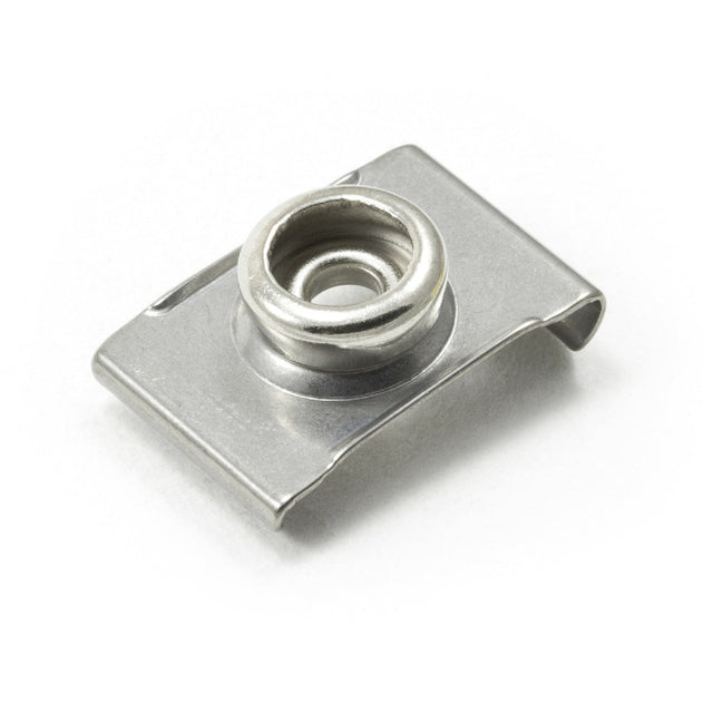 DOT Durable Windshield Clip 93 - XX - 10388 - 2A Nickel - Plated Brass Stud / Stainless Steel Clip 3/4 Inch 1000 pack - Outdoor Textiles