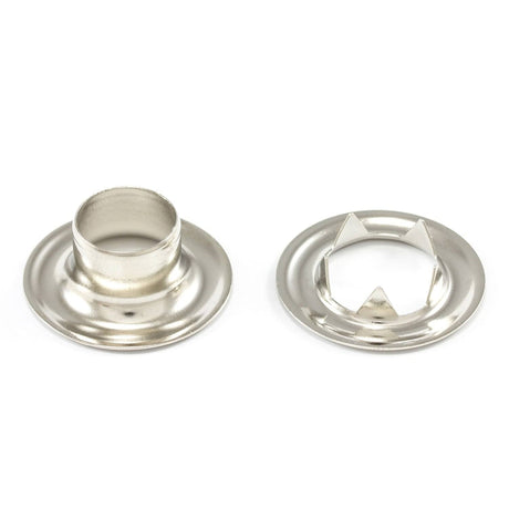 DOT Grommet with Tooth Washer #4 (20007T451831TXG) Nickel-Plated Brass 1/2 inch 1-gross