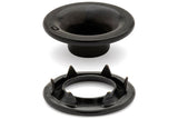 DOT Rolled Rim Grommet with Spur Washer #0 (20-007R001611XG) Government Black Brass 9/32 inch 1-gross