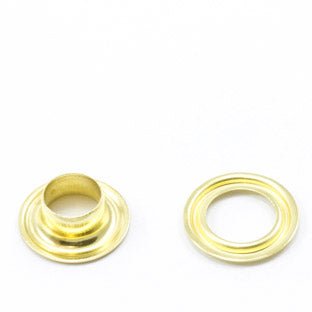 DOT Self - Piercing Grommet with Grip Tooth Washer 1 (20007SP15000TXC) Brass 5/16 Inch 500 pack - Outdoor Textiles