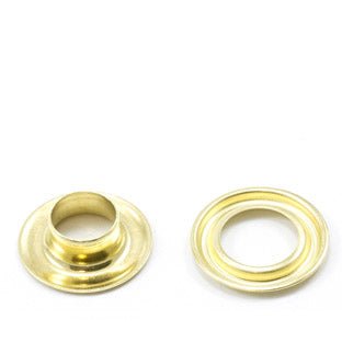 DOT Self - Piercing Grommet with Grip Tooth Washer 2 (20007SP25000TXC) Brass 3/8 Inch 500 pack - Outdoor Textiles