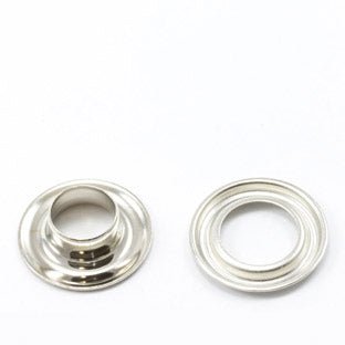 DOT Self - Piercing Grommet with Grip Tooth Washer 2 (20007SP25183TXC) Nickel - Plated Brass 3/8 Inch 500 pack - Outdoor Textiles