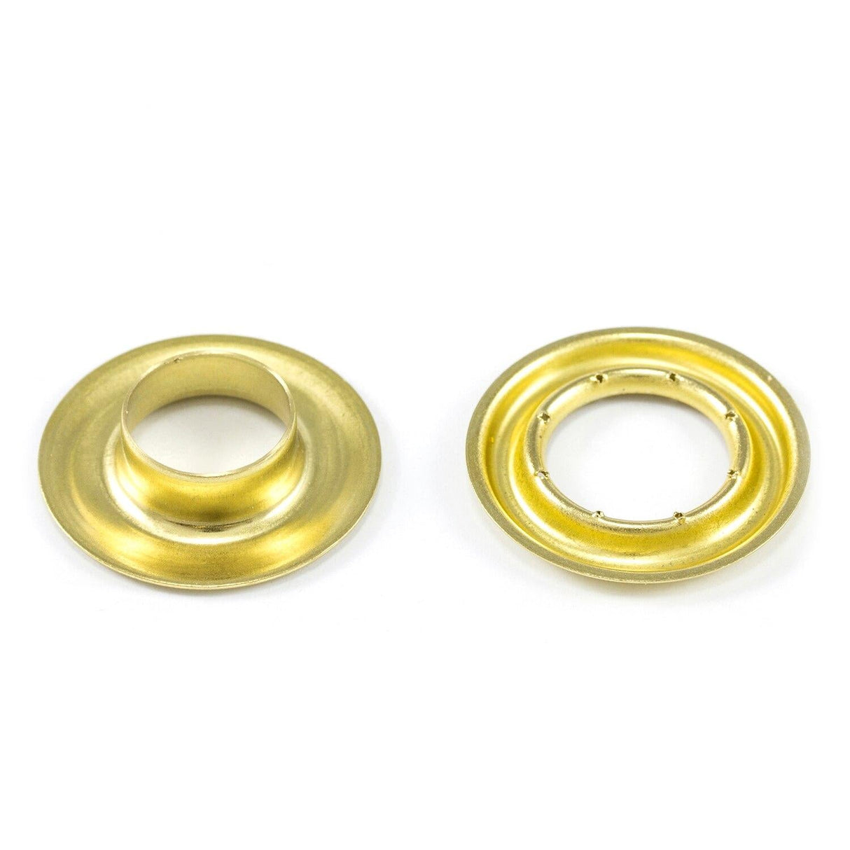 DOT Self-Piercing Grommet with Grip Tooth Washer #3 (20007SP35000TXC) Bright Brass 7/16 Inch 500 pack