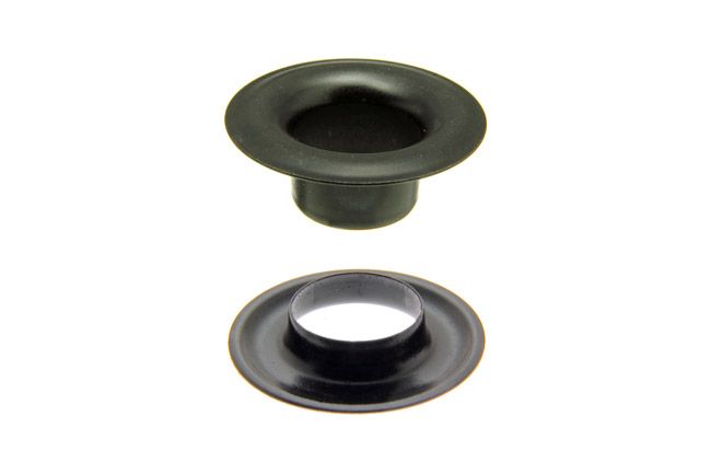 DOT Sheet Metal Grommet with Neck Washer #00 (20-007N0001611XG) Government Black Brass 3/16 inch 1-gross