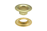 DOT Sheet Metal Grommet with Neck Washer #00 (20 - 007N0050001XG) Brass 3/16 inch 1 - gross - Outdoor Textiles