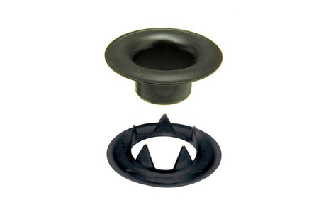 DOT Sheet Metal Grommet with Tooth Washer #2 (20 - 007T201611XG) Government Black Brass 3/8 inch 1 - gross - Outdoor Textiles