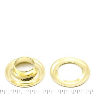 DOT Grommet with Plain Washer #5 (200070550001TXG) Bright Brass 5/8 inch 1-gross