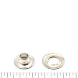 DOT Grommet with Plain Washer #00 (201070051831TXG) Nickel-Plated Brass 3/16 inch 1-gross