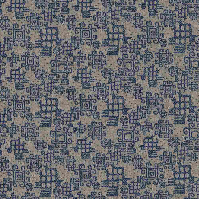 Sample of Sunbrella by Mayer Comalapa Indian Ink 449-004 Wonderlust Collection Upholstery Fabric