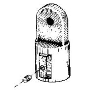 Eye End Outside for 3/4 Inch OD Tubing Nylon Black #7416