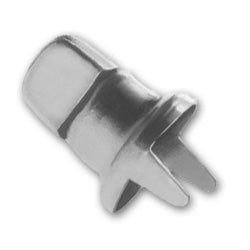 Common Sense Turn Button Double Prong Double Height 91-XB-78333-1A Nickel-Plated Brass 100 pack