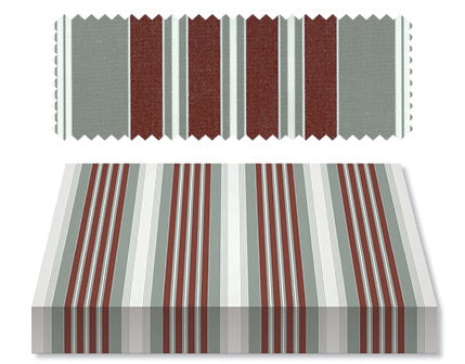 Recacril Fantasia Stripes Dalias R-434 47-inch Shade / Marine Fabric