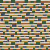 Sample of Sunbrella by Mayer Metal Strips Dreamsicle 434-009 Vollis Simpson Collection Upholstery Fabric