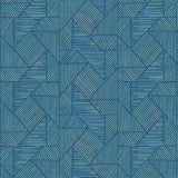 Sample of Sunbrella by Mayer Acuco Cobalt 445-004 Wonderlust Collection Upholstery Fabric