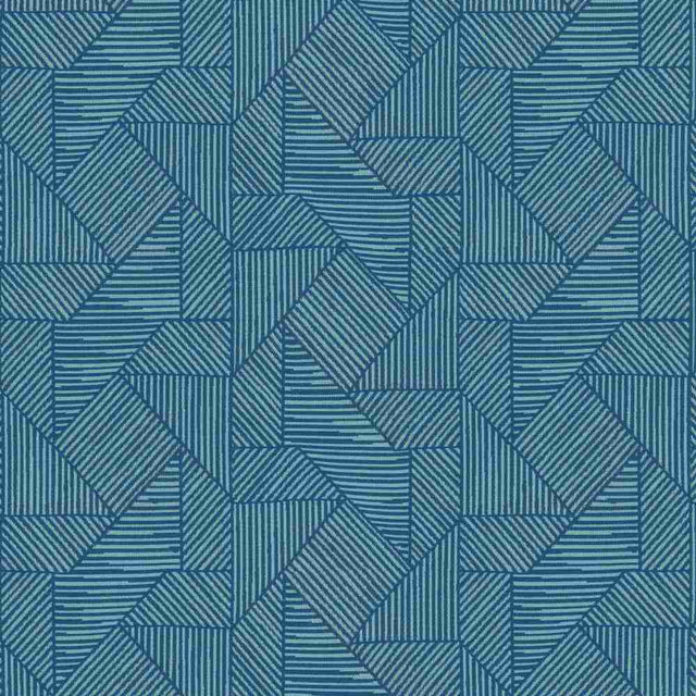 Sample of Sunbrella by Mayer Acuco Cobalt 445-004 Wonderlust Collection Upholstery Fabric