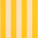 Sample of Sunbrella Beaufort Yellow / White 6 Bar 5702-0000 46-Inch Stripes Awning / Shade Fabric
