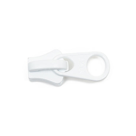 YKK #8 Coil Non-Lock 1-Tab Slider - White 25 pack