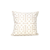 Sunbrella Fretwork Flax 45991-0001 Elements Collection - Reversible Upholstery Fabric (Dark Side)