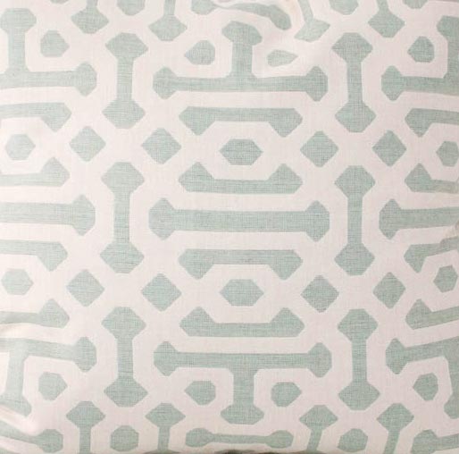 Sunbrella Fretwork Mist 45991-0000 Elements Collection - Reversible Upholstery Fabric (Dark Side)