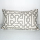 Sunbrella Fretwork Pewter 45991-0002 Elements Collection Upholstery Fabric