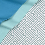 Outdura Labyrinth Aqua 12002 Ovation 4 Collection - Morning Sky Upholstery Fabric