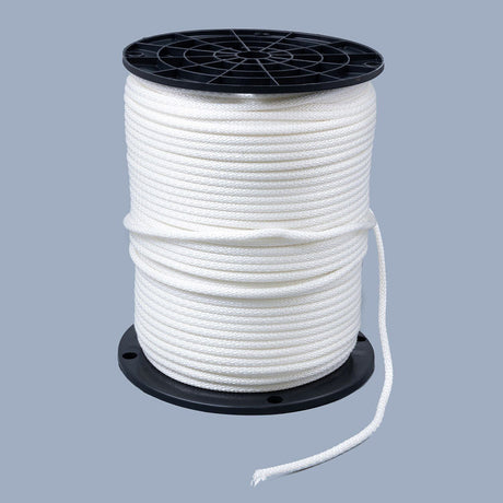 Neobraid Polyester Cord #6 - 3/16 inch x 500 feet White