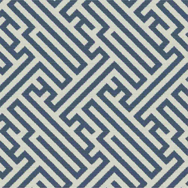 Outdura Labyrinth Navy 12001 Ovation 4 Collection - Starry Night Upholstery Fabric