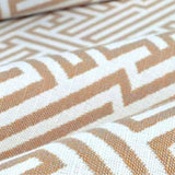Outdura Labyrinth Ochre 12003 Ovation 4 Collection - Tawny Sunset Upholstery Fabric