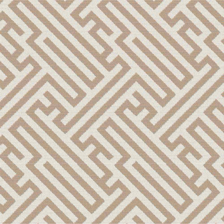 Outdura Labyrinth Ochre 12003 Ovation 4 Collection - Tawny Sunset Upholstery Fabric