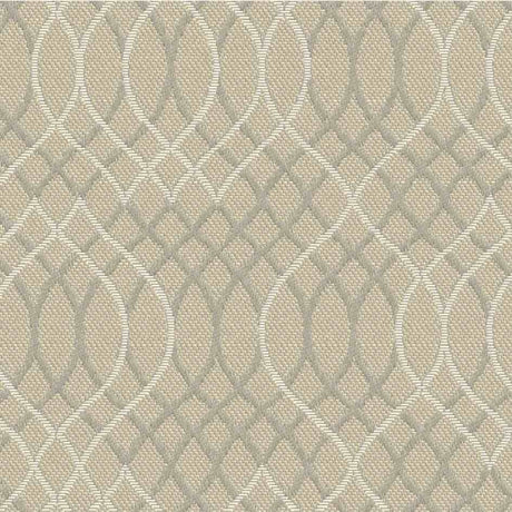 Sample of Outdura Melody Chrome 8713 Ovation 3 Collection - Natural Light Upholstery Fabric - Outdoor Textiles