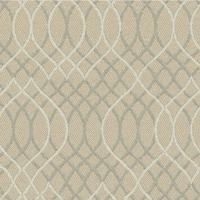 Sample of Outdura Melody Chrome 8713 Ovation 3 Collection - Natural Light Upholstery Fabric - Outdoor Textiles