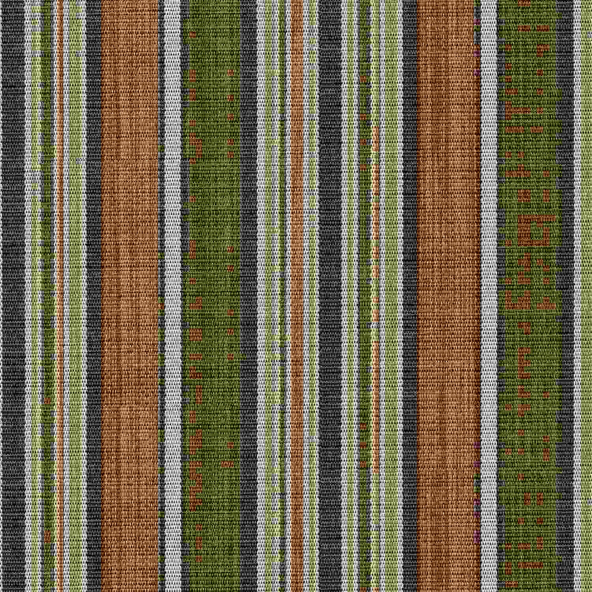 Sample of Phifertex Dakota Stripe Clay KEG 54-inch Stripes Collection Sling Fabric