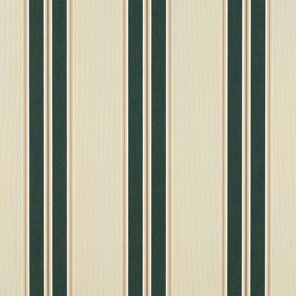 Sample of Sunbrella Black Forest Fancy 4923-0000 46-Inch Stripes Awning / Shade Fabric